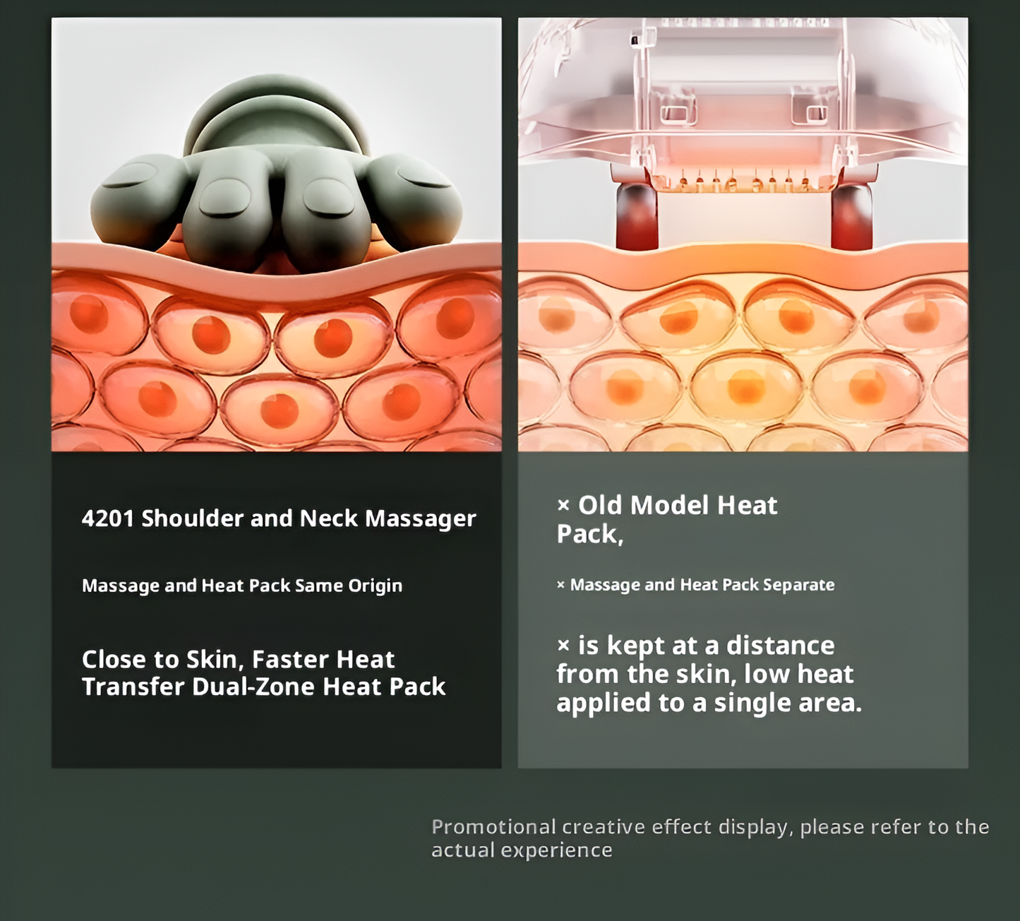 Relaxing massager for the neck and back